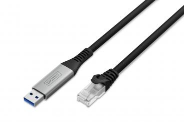 USB-A - RJ45 Ethernet Kabel, 1Gbit/s, 2m 