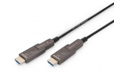 4K - HDMI AOC Hybrid Glasfaserkabel mit 20m abnehmbaren Stecker 
