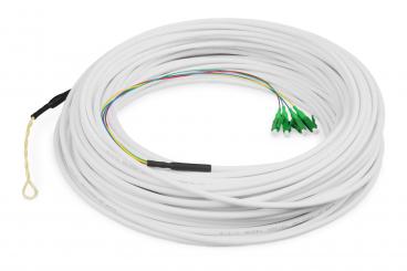 FTTH Drop Kabel, Singlemode, 4 Fasern, 4 LC/APC, 30 m 